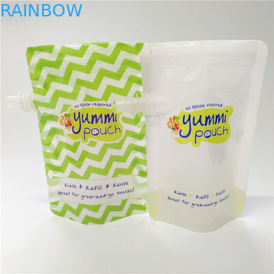 Su misura stampando il sacchetto del becco che imballa il sacchetto riutilizzabile degli alimenti per bambini del coperchio sicuro per i bambini