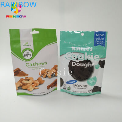 La rotocalcografia sta sulla serratura della chiusura lampo della borsa del di alluminio su misura per l'alimento della polvere