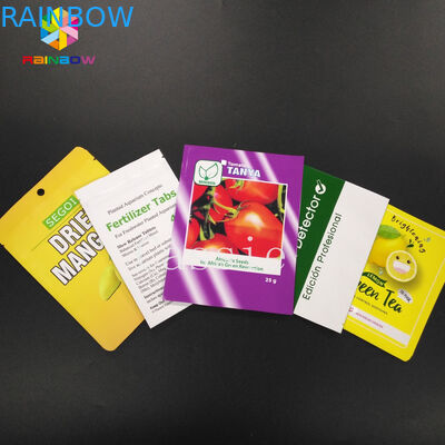 Imballaggio cosmetico della maschera di stoccaggio del di alluminio delle borse della guarnizione della presa del commestibile per il fagiolo del dado dello spuntino del tè