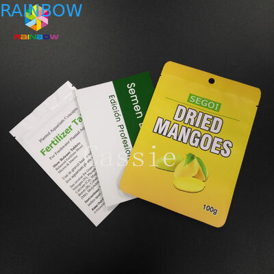 Multi pacchetto colorato del campione della stagnola di Mylar delle borse della serratura della presa senza coperchio per l'imballaggio della polvere