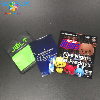 Sacchetti di plastica della prova dell'odore che imballano la poli borsa Mylar della guarnizione laterale tre per l'imballaggio per alimenti