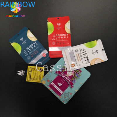 Sacchetti di plastica opachi che imballano mini stoccaggio del campione del sacchetto di alluminio di plastica di Mylar con la chiusura lampo