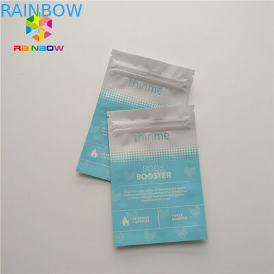 Sacchetti di plastica della maschera di occhi del fronte che imballano la superficie lucida sigillata tre lati della borsa piana