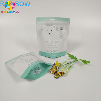 Il corpo sfrega le borse che d'imballaggio della stagnola la serratura a prova d'umidità stampata variopinta dello zip sta sul sacchetto