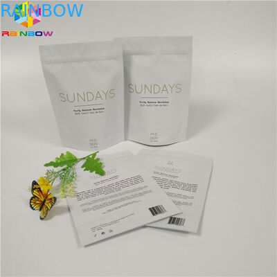 I sacchi di carta stampati abitudine di Kraft del sacchetto della serratura dello zip sfregano a prova d'umidità biodegradabile d'imballaggio