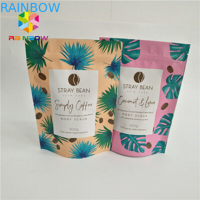 stia sul runtz di plastica del pacchetto dell'alimento stampato abitudine della borsa di caffè delle borse del sacchetto della chiusura lampo che imballa l'umidità lucida opaca