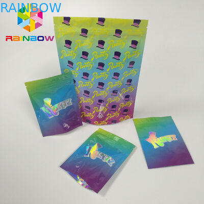 A prova d'umidità stia sulla serratura variopinta dello zip dell'ologramma del laser delle borse RUNTZ Mylar del sacchetto della chiusura lampo
