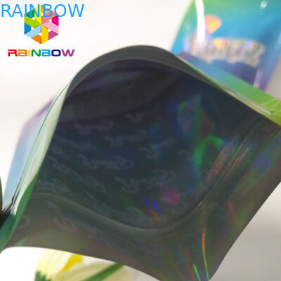 A prova d'umidità stia sulla serratura variopinta dello zip dell'ologramma del laser delle borse RUNTZ Mylar del sacchetto della chiusura lampo