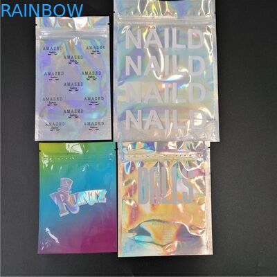 Lo scintillio stampato della spezia del sale di Packagi del sacchetto della stagnola della cartuccia di Vape Shinny la borsa iridescente