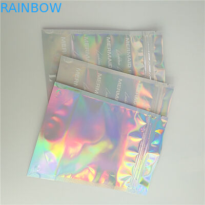 Stia sulle borse olografiche con chiaro ed effetto olografico posteriore anteriore per l'imballaggio di Comestic del ciglio