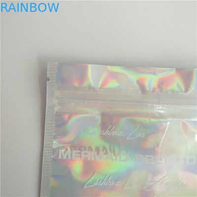Stia sulle borse olografiche con chiaro ed effetto olografico posteriore anteriore per l'imballaggio di Comestic del ciglio