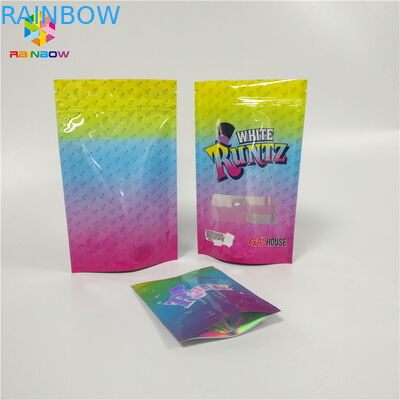 L'abitudine ha stampato la borsa materiale a chiusura lampo risigillabile di Runtz della prova dell'odore laminata Doypack per l'imballaggio di CBD Candy