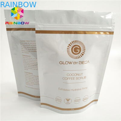 La borsa laminata della chiusura lampo di bas della stagnola sta sulla vendita calda di plastica d'imballaggio dei sacchetti del caffè stampata abitudine dei sacchetti di plastica del sacchetto