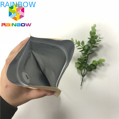 Il di alluminio sta sulle borse del sacchetto, a chiusura lampo sta sulla rotocalcografia dei sacchetti con la valvola