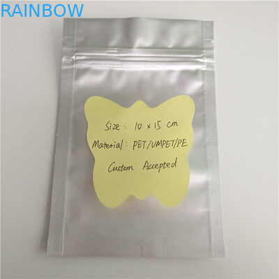 Il colore d'argento normale sta sull'imballaggio laminato su misura borse del sacchetto della chiusura lampo