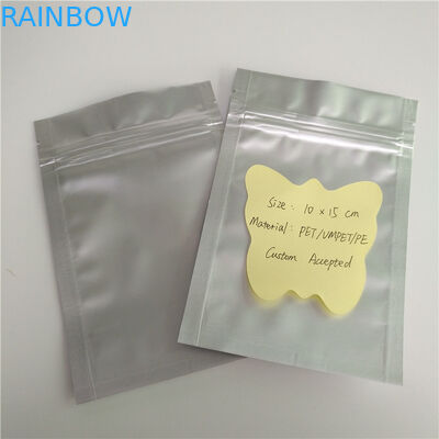 Il colore d'argento normale sta sull'imballaggio laminato su misura borse del sacchetto della chiusura lampo