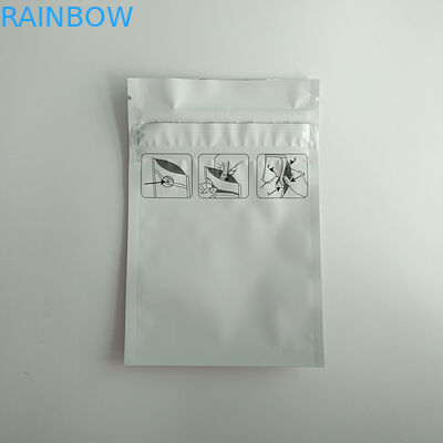 La guarnizione laterale 3 opaca sta sul sacchetto che imballa, sta sulla prova dei bambini del sacchetto della chiusura lampo