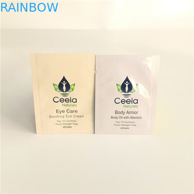 Il di alluminio della saldatura a caldo insacca la bustina di plastica per la crema del Facial del campione di cura di pelle