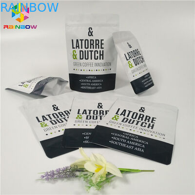 Sacchetto a chiusura lampo della stagnola che imballa il materiale laminato richiudibile della borsa di caffè della valvola