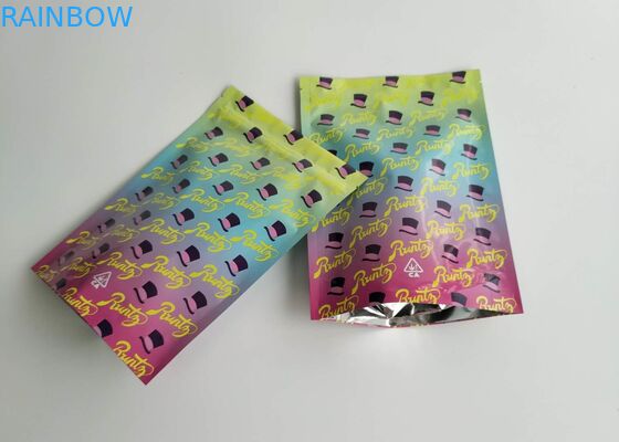 L'abitudine di progettazione della serratura dello zip stampata sta sulla prova lucida dell'odore della borsa di Runtz dei sacchetti