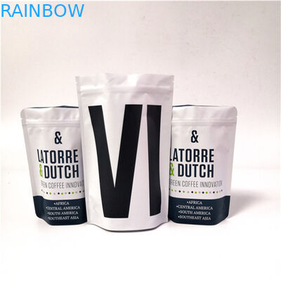 I sacchetti di plastica opachi della borsa di caffè macchiato che imballano il di alluminio guariscono il sacchetto della guarnizione