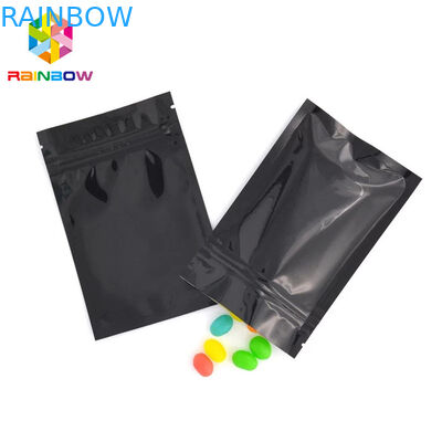 Sacchetto del di alluminio di colore pieno che imballa le borse sigillate lato a chiusura lampo del piano 3