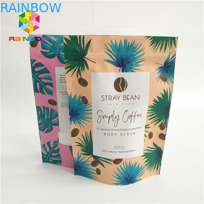 L'abitudine stampata sta sulla borsa d'imballaggio della chiusura lampo del sacchetto risigillabile per i chicchi di caffè