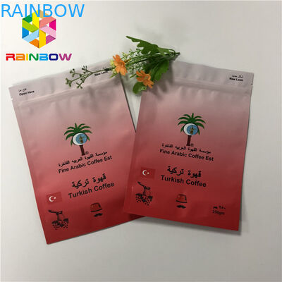 Riutilizzabile stia sul sacchetto della stagnola che imballa la borsa di caffè variopinta del foglio di alluminio con la chiusura lampo