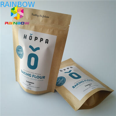 Stia sul sacchetto di plastica d'imballaggio della radura della serratura dello zip delle borse dello spuntino trasparente con la finestra