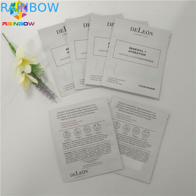 Pacchetto facciale d'imballaggio cosmetico di plastica della maschera della guarnizione dei lati dell'imballaggio 3 della borsa del di alluminio