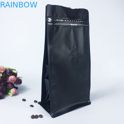 Sacchetti di plastica risigillabili di Matt che imballano il fondo piatto allineato della serratura dello zip con la valvola