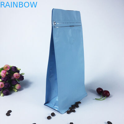 Su misura stia sul caffè laterale del rinforzo delle borse del sacchetto della chiusura lampo che imballa il colore di CYMK