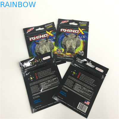 Sacchetti di plastica di stoccaggio dell'alimento che imballano la serratura stampata dello zip della radura della guarnizione della presa allineata stagnola