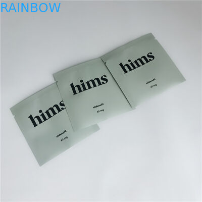 Sacchetti di plastica di stoccaggio dell'alimento che imballano la serratura stampata dello zip della radura della guarnizione della presa allineata stagnola