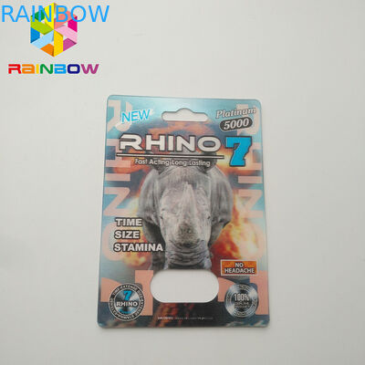 Carta normale della bolla di dimensione che imballa la pillola del sesso di effetto 3D per gli uomini che imballano carta