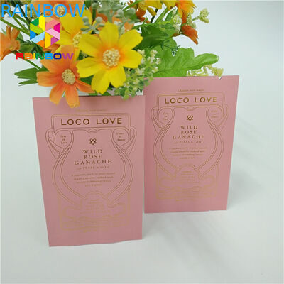 Le borse d'imballaggio della saldatura a caldo della carta kraft di Brown Hanno personalizzato la dimensione per i chicchi caffè/del biscotto