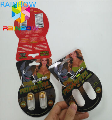 Scatola maschio d'imballaggio di potenziamento del sesso Burro2 6000 del Burro 30000 della bolla di plastica normale di dimensione