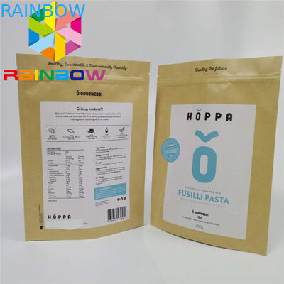 Scatola di carta a prova d'umidità che imballa amichevole eco- della borsa della carta kraft della saldatura a caldo