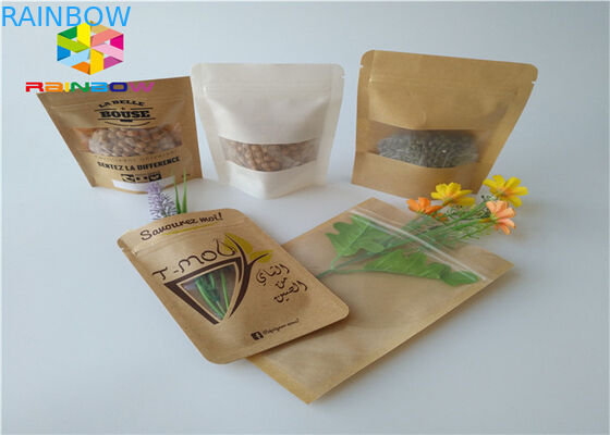 La chiara finestra ha personalizzato la carta kraft riciclata sacchi di carta di Brown Per comperare