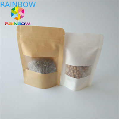 Stia sul commestibile d'imballaggio della scatola di carta dei sacchetti con chiara finestra rettangolare/ovale