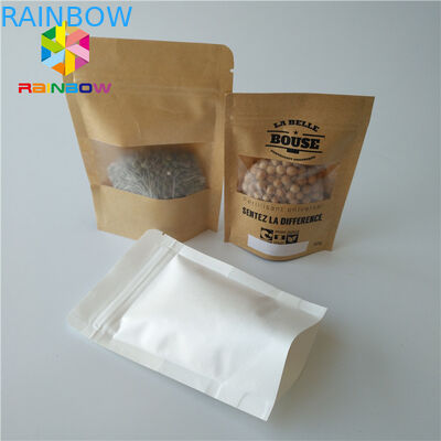 Stia sul commestibile d'imballaggio della scatola di carta dei sacchetti con chiara finestra rettangolare/ovale