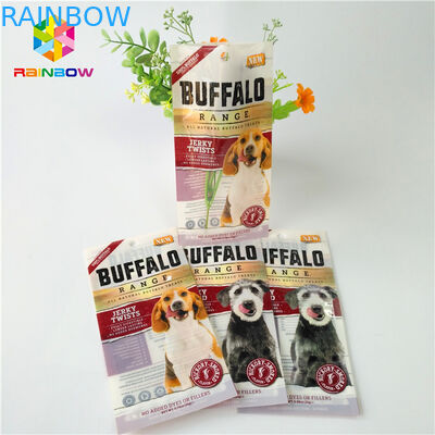 Sacchetti di plastica di stampa di Digital che imballano la borsa della chiusura lampo di stoccaggio dell'alimento per animali domestici della bustina