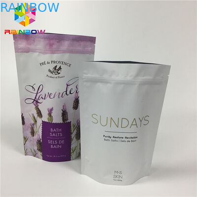 Il di alluminio opaco laminato sta sulle borse del sacchetto della chiusura lampo per il pacchetto asciutto dell'alimento