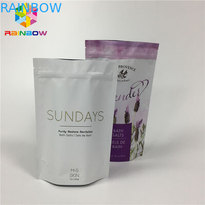 Il di alluminio opaco laminato sta sulle borse del sacchetto della chiusura lampo per il pacchetto asciutto dell'alimento