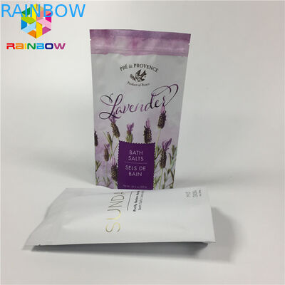 Il di alluminio opaco laminato sta sulle borse del sacchetto della chiusura lampo per il pacchetto asciutto dell'alimento