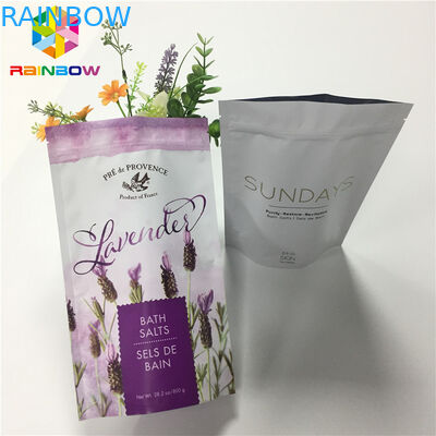 Il di alluminio opaco laminato sta sulle borse del sacchetto della chiusura lampo per il pacchetto asciutto dell'alimento