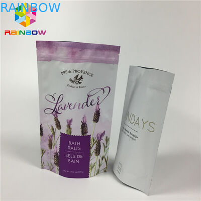 Il di alluminio opaco laminato sta sulle borse del sacchetto della chiusura lampo per il pacchetto asciutto dell'alimento