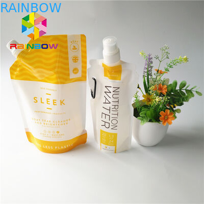 sacchetto di plastica del becco 5oz/7oz che imballa la borsa trasparente della bevanda di energia riciclabile