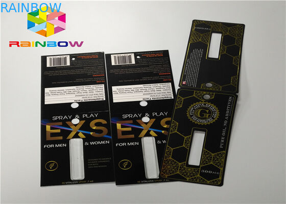 Imballaggio maschio delle pillole 3d di potenziamento della bottiglia della bolla della carta di plastica dell'inserzione dalle carte/scatola di presentazione