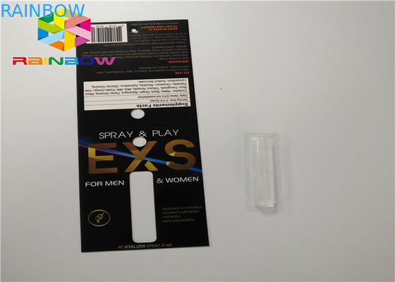 Carta di carta d'imballaggio piegante d'imballaggio dello spruzzo dello scorrevole della carta su ordinazione della bolla con il foro